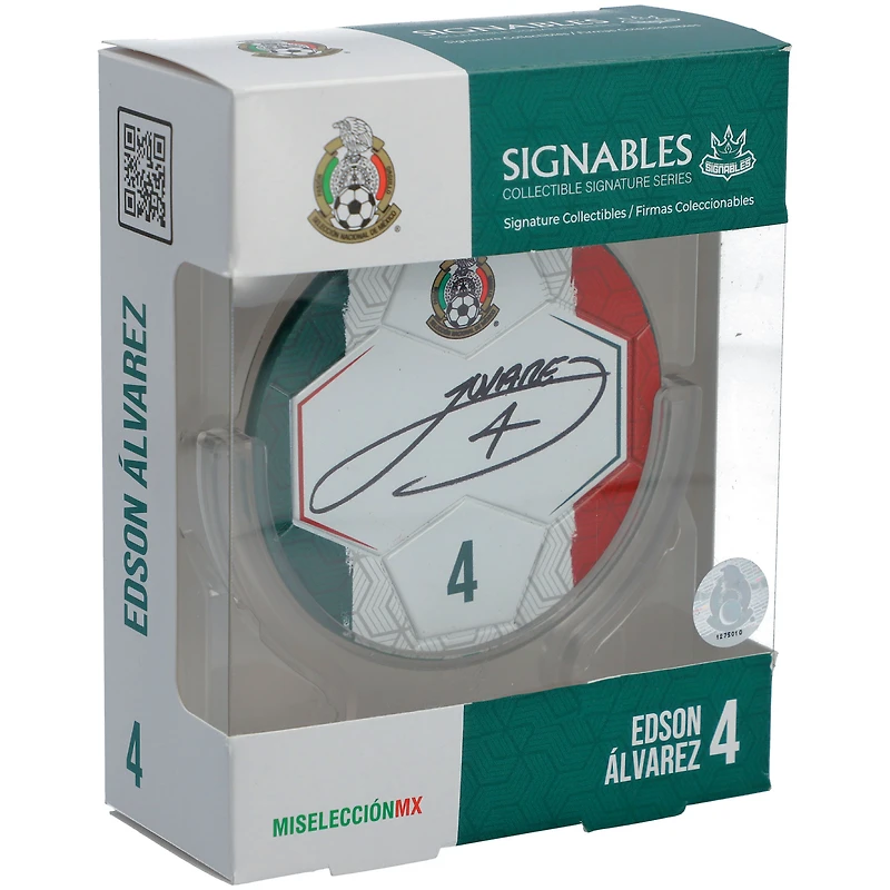 Signables Edson Alvarez Mexique Série Signature de l'équipe nationale à collectionner