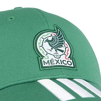 Casquette unisexe adidas verte de l'équipe nationale du Mexique FIFA x Coupe du Monde 2026 à 3 bandes, ajustable