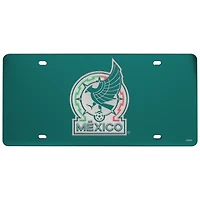 Plaque d'immatriculation en acrylique de l'équipe nationale du Mexique WinCraft