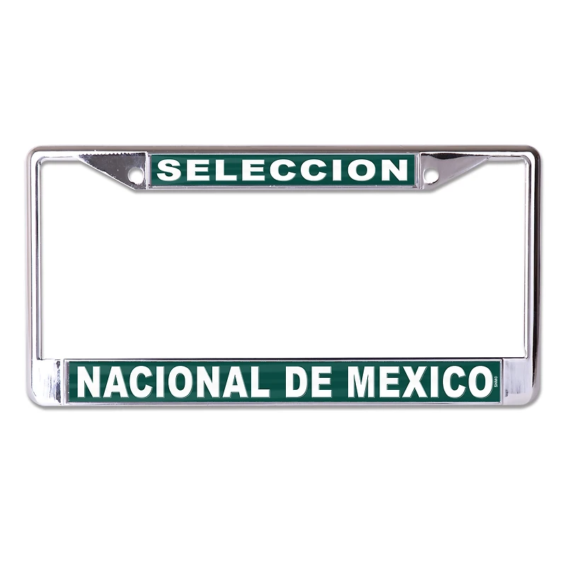 Cadre de plaque d'immatriculation avec logo de l'équipe nationale du Mexique WinCraft
