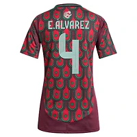 Women's adidas Edson Alvarez Burgundy Mexico National Team 2024 Home Replica Player Jersey