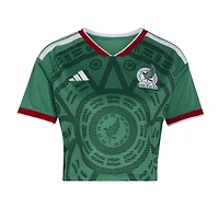 Women's adidas  Green Mexico National Team FIFA x World Cup 2026 Home Cropped Replica Jersey