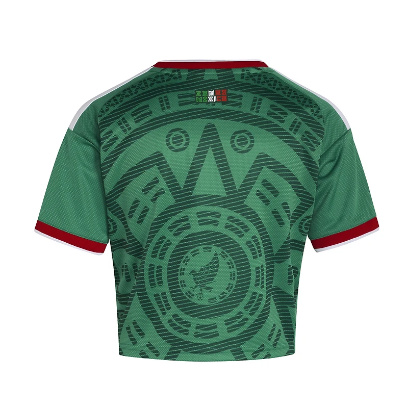 Women's adidas  Green Mexico National Team FIFA x World Cup 2026 Home Cropped Replica Jersey