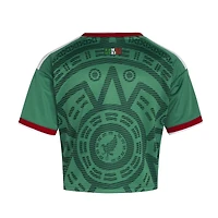 Women's adidas  Green Mexico National Team FIFA x World Cup 2026 Home Cropped Replica Jersey