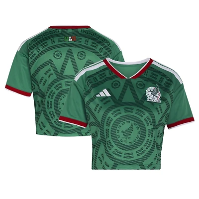 Women's adidas  Green Mexico National Team FIFA x World Cup 2026 Home Cropped Replica Jersey