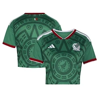 Women's adidas  Green Mexico National Team FIFA x World Cup 2026 Home Cropped Replica Jersey