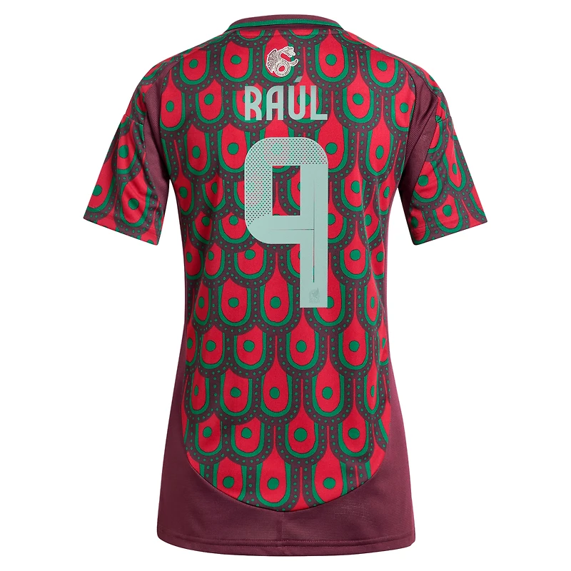 Women's adidas Raul Jimenez Burgundy Mexico National Team 2024 Home Replica Player Jersey