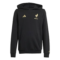 Sweat à capuche DNA noir pour jeunes adidas Mexico National Team 2025 Third Jersey