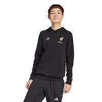 Sweat à capuche DNA noir pour jeunes adidas Mexico National Team 2025 Third Jersey