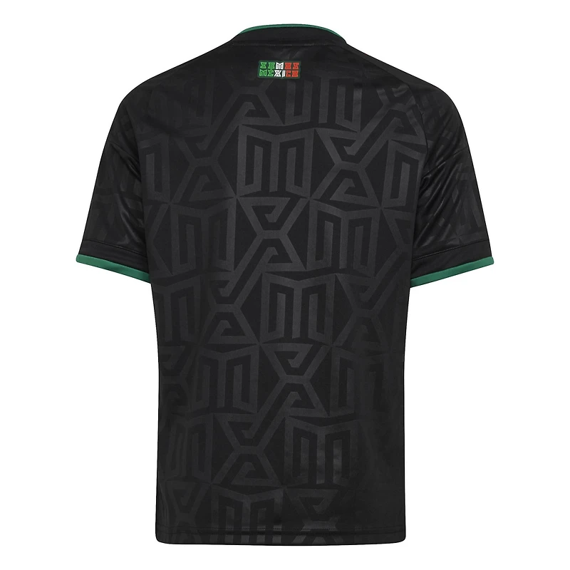 Maillot réplique troisième adidas noir pour jeunes de l'équipe nationale du Mexique 2026