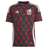 Youth adidas Burgundy Mexico National Team 2024 Home Replica Jersey