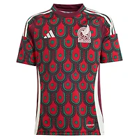 Maillot réplique domicile adidas bordeaux pour jeunes de l'équipe nationale du Mexique 2024