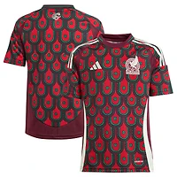Maillot réplique domicile adidas bordeaux pour jeunes de l'équipe nationale du Mexique 2024