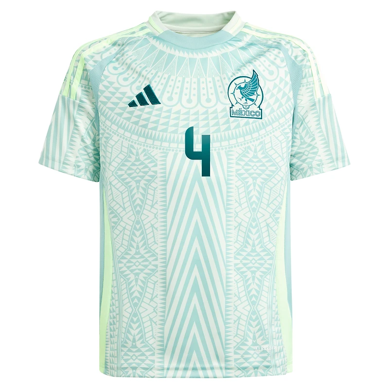 Maillot de joueur réplique extérieur l'équipe nationale du Mexique 2024 adidas Edson Alvarez vert pour jeune
