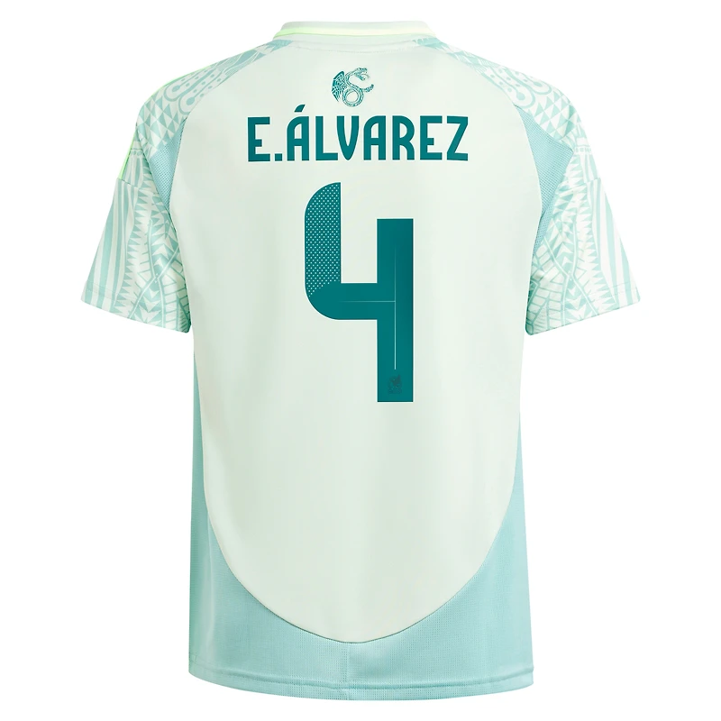 Maillot de joueur réplique extérieur l'équipe nationale du Mexique 2024 adidas Edson Alvarez vert pour jeune