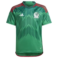 Youth adidas Green Mexico National Team 2022/23 Home Blank Replica Jersey