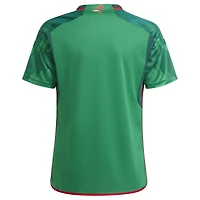 Youth adidas Green Mexico National Team 2022/23 Home Blank Replica Jersey