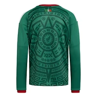Youth adidas  Green Mexico National Team 2026 Home Replica Long Sleeve Jersey