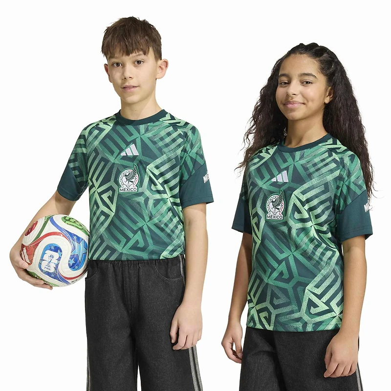 Youth adidas Green Mexico National Team 2026 Pre-Match Top