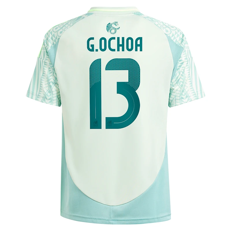 Youth adidas Guillermo Ochoa Green Mexico National Team 2024 Away Replica Player Jersey