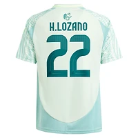 Maillot de joueur réplique extérieur l'équipe nationale du Mexique 2024 pour jeunes adidas Hirving Lozano vert