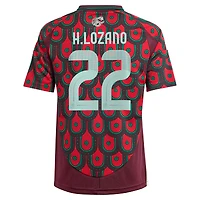 Maillot de joueur réplique à domicile l'équipe nationale du Mexique 2024 pour jeunes adidas Hirving Lozano vert
