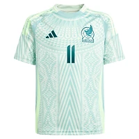 Maillot de joueur réplique extérieur l'équipe nationale du Mexique 2024 adidas Santiago Giménez vert pour jeunes
