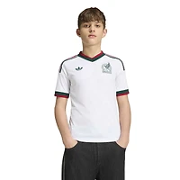Maillot réplique extérieur blanc adidas pour jeunes de l'équipe nationale du Mexique 2026