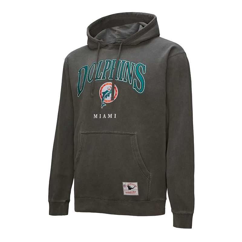 Mitchell & Ness Gray Miami Dolphins Slot Pullover Hoodie