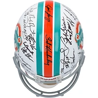 Casque Riddell authentique rétro des Dolphins de Miami de 1972, autographié et comportant 40 signatures.