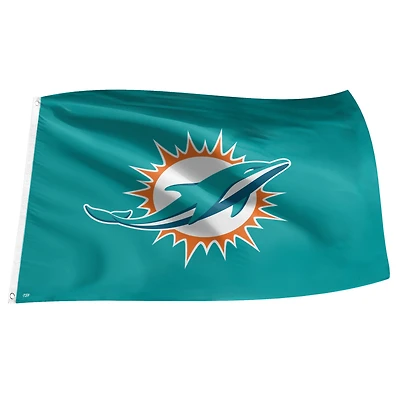 Drapeau Aqua Miami Dolphins 3' x 5'