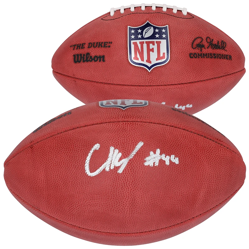 Ballon de football Wilson Duke dédicacé par Chop Robinson des Dolphins de Miami