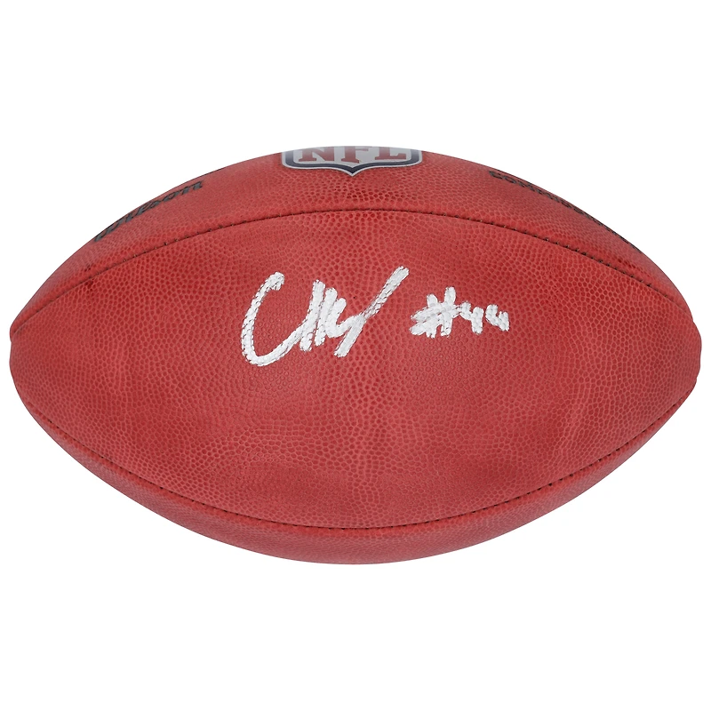 Ballon de football Wilson Duke dédicacé par Chop Robinson des Dolphins de Miami