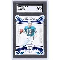 Carte Panini Flawless Sapphire n° 87 #3/15 SGC 9 authentifiée des Dolphins de Miami 2023