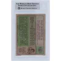 Carte de recrue authentifiée signée par Dan Marino Miami Dolphins, série Topps 1 de 1984, numéro 123, Beckett Fanatics