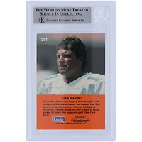 Carte authentifiée autographiée par Dan Marino Miami Dolphins Playoff 1993 #291 Beckett Fanatics Witnessed