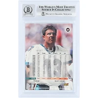 Carte autographiée de Dan Marino (Miami Dolphins) des séries éliminatoires de 1998, édition Prestige Retail rouge n° 66, authentifiée par Beckett Fanatics Witnessed (n° 10).