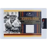 Carte Donruss Classics 2008, autographiée par Dan Marino (Miami Dolphins), relique utilisée en match, n° TT-12, n° 18/25