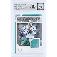 Dan Marino Miami Dolphins Autographed 2020 Panini National Treasures Century Materials Jersey Relic #CM-DM #/99 Beckett Fanatics Witnessed Authenticated 10 Card