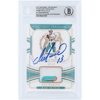 Dan Marino Miami Dolphins Autographed 2021 Panini National Treasures Franchise Treasures Prime Holo Gold Relic #FT-DM #/10 Beckett Fanatics Witnessed Authenticated Card