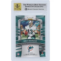 Carte Panini Spectra Psychedelic #ILS-DM #1/2 BGS authentifiée 9/10 signée Dan Marino Miami Dolphins 2021 - Sous-grades 9.5,9,9,9