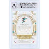Dan Marino Miami Dolphins Autographed 2022 Panini Flawless Emerald #80 #5/5 Beckett Fanatics Witnessed Authenticated 9/10 Card