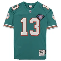 Maillot Dan Marino Miami Dolphins Autographié Aqua Mitchell & Ness Authentique