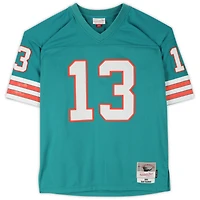 Maillot réplique autographié par Dan Marino des Miami Dolphins par Aqua Mitchell & Ness avec inscription « 84 MVP »