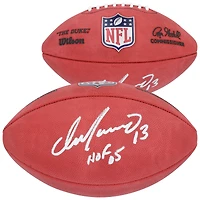 Ballon de football Duke en couleur autographié par Dan Marino, Miami Dolphins, avec l'inscription « HOF 05 »
