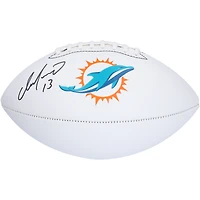Dan Marino Miami Dolphins Ballon de football à panneau blanc Franklin dédicacé