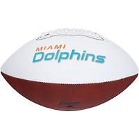 Dan Marino Miami Dolphins Ballon de football à panneau blanc Franklin dédicacé