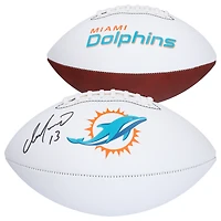 Dan Marino Miami Dolphins Ballon de football à panneau blanc Franklin dédicacé