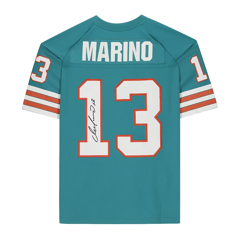 Dan Marino Miami Dolphins Autographed Mitchell & Ness Aqua Replica Jersey