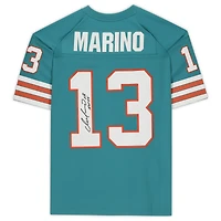 Dan Marino Miami Dolphins Autographed Mitchell & Ness Teal Replica Jersey with "HOF 05" Inscription
